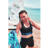 Rooster Womens Sports Bra/Bikini Top (SEA GRASS, AZURE)