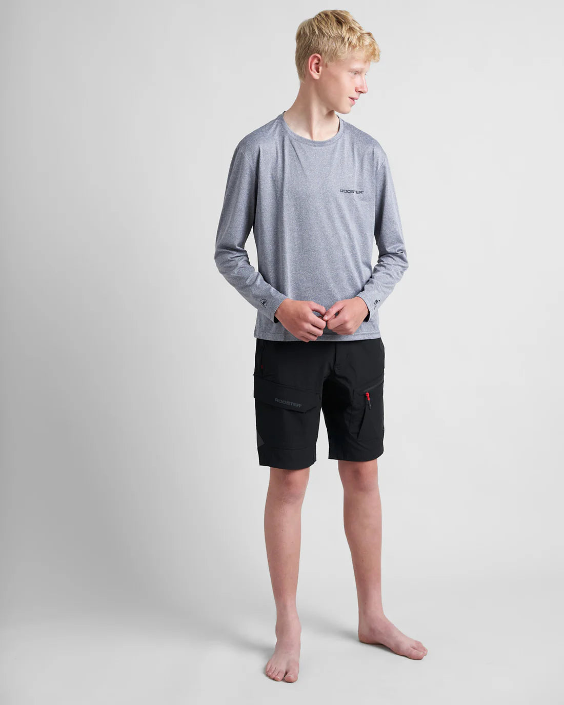 Rooster Junior Quick Dry Uvf 50+ Tech T-shirt Long Sleeved (colors)