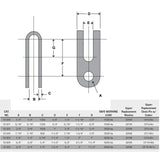 Johnson Marine Double Jaw Toggles 1/4"