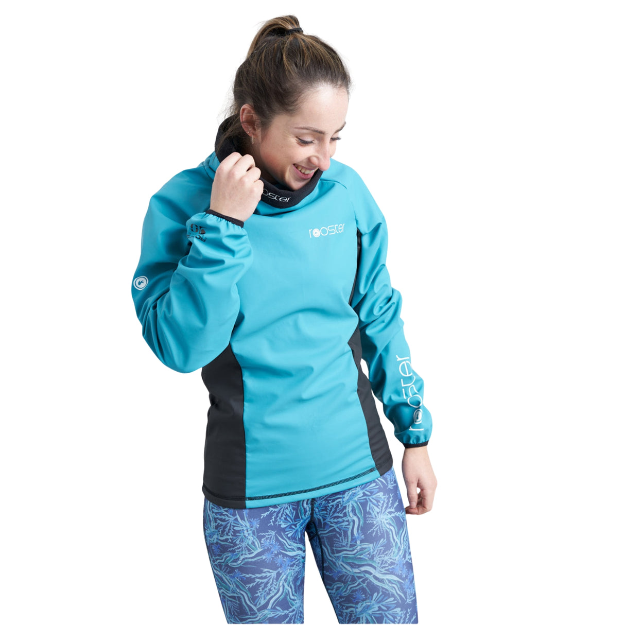 Rooster Womens Classic Aquafleece Top (Pink, Cyan)