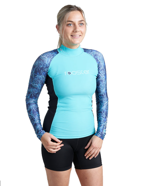 Rooster Womens Rash Top-long Sleeved