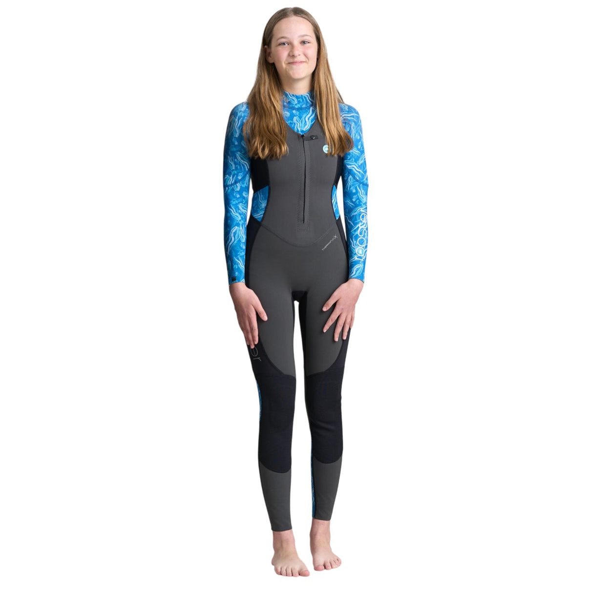 Rooster Junior Girls ThermaFlex 1.5mm Top-  Seagrass