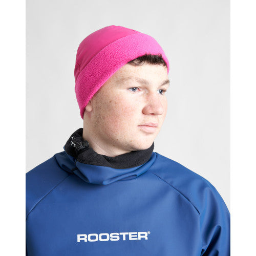 Rooster Aquafleece Beanie Pink