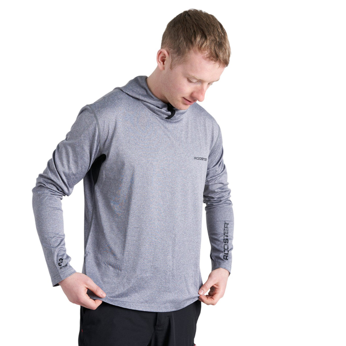 Rooster Hooded Quick Dry UVF 50+ Tech T-Shirt Long Sleeved