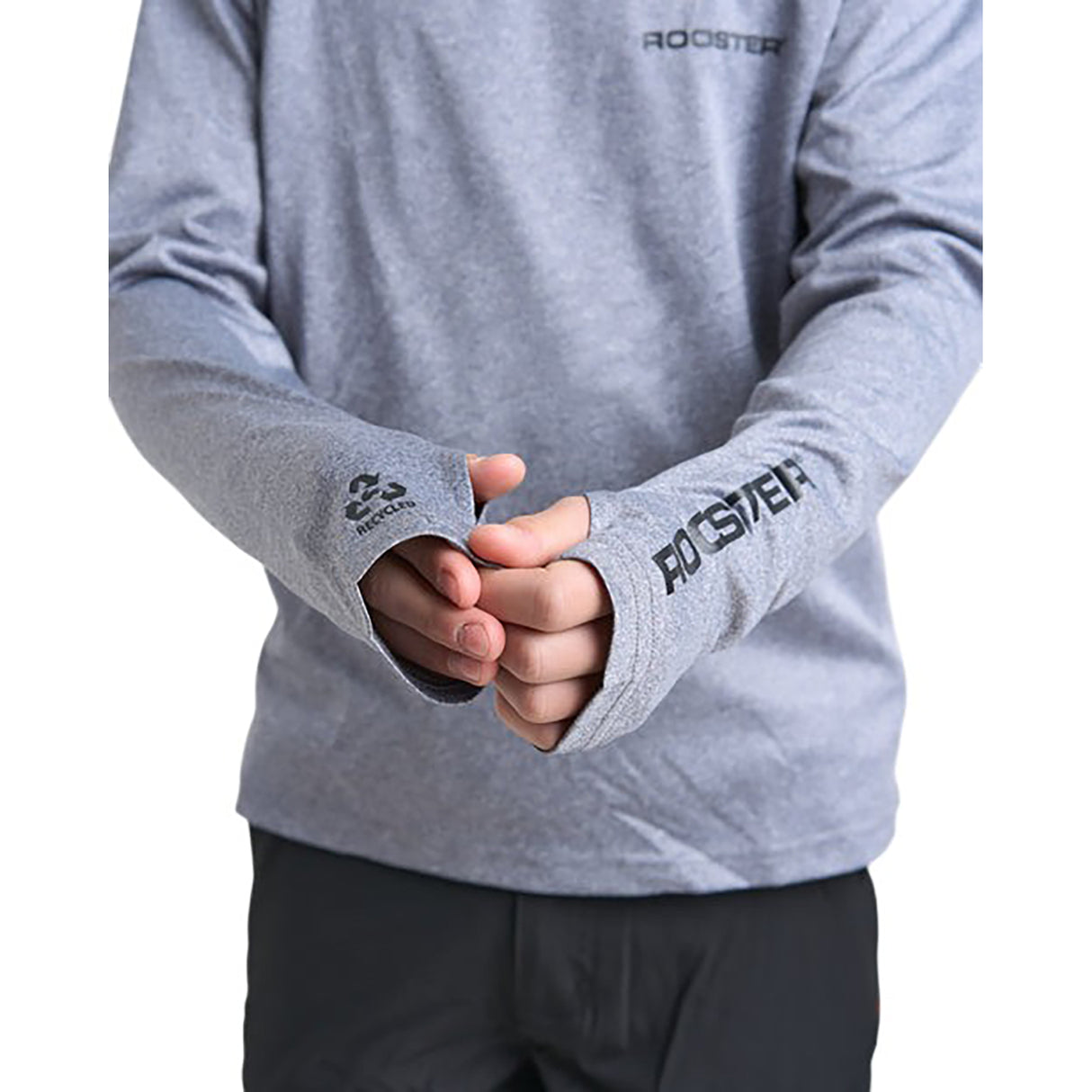 Rooster Junior Hooded Quick Dry UVF 50+ Tech T-Shirt Long Sleeved (colors)