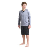 Rooster Junior Hooded Quick Dry UVF 50+ Tech T-Shirt Long Sleeved (colors)