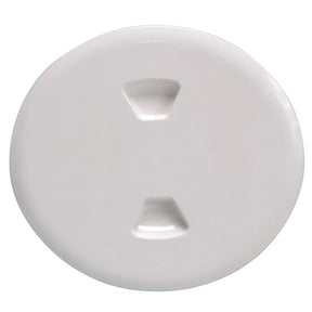 Beckson 5" Twist-out Deck Plate, White, (Smooth Plate)