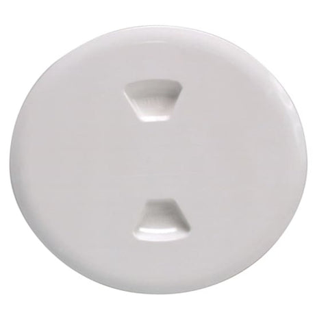 Beckson 5" Twist-out Deck Plate, White, (Smooth Plate)