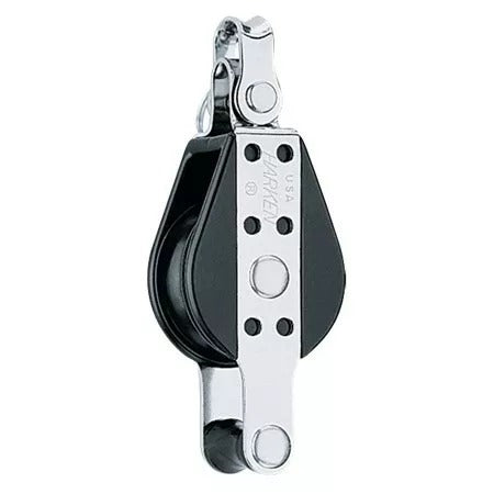 Harken 38mm Single Big Bullet w/Two Way Shackle & Becket