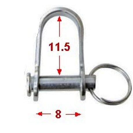 Sea Sure Strip Shackle - 8mm x 11.5mm