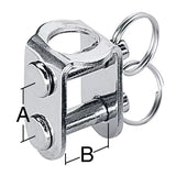 Harken 8mm Stainless Steel U-Adaptor Assembly for 7/16 Post