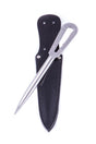 Sea Sure 12.11 stainless steel shackler and 165 mm splicing spike with leather sheath