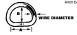 Sea Sure 'D' Ring 60mm x 52mm x 8mm with 4mm bar