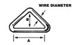 Sea Sure Triangle with bar 50mm x 44mm x 6mm