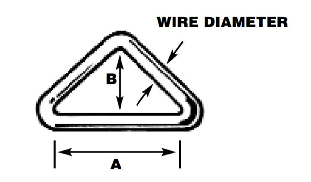 Sea Sure Triangle with bar 50mm x 44mm x 6mm