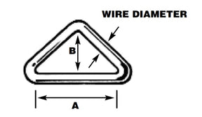 Sea Sure Triangle with bar 80mm x 46mm x 8mm