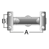 Harken 75mm Aluminum Flip Flop Block