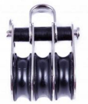 Sea Sure Carded - 25mm Treble Block with Shackl
