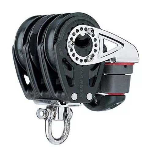 Harken 57mm Triple Carbo Ratchet Block Swivel w/Cam Cleat