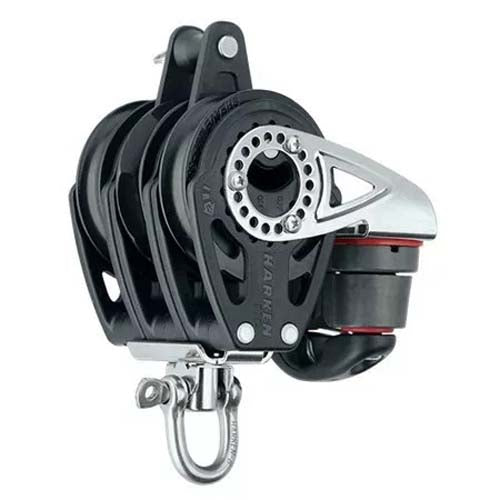 Harken 57mm Triple Carbo Ratchet Block Swivel w/Cam & Becket