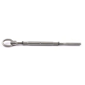 Johnson Marine Hand Crimp Eye to Tubular Lifeline Turnbuckle 1/8