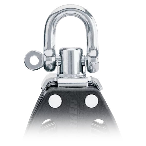 Harken 57mm Triple Carbo Swivel Block w/Cam Cleat and Becket