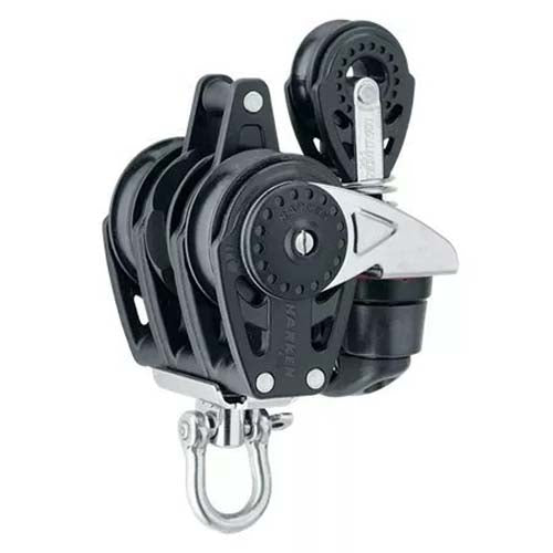 Harken 40mm Triple Carbo Ratchet Block Swivel w/Cam, Becket & 29mm Block