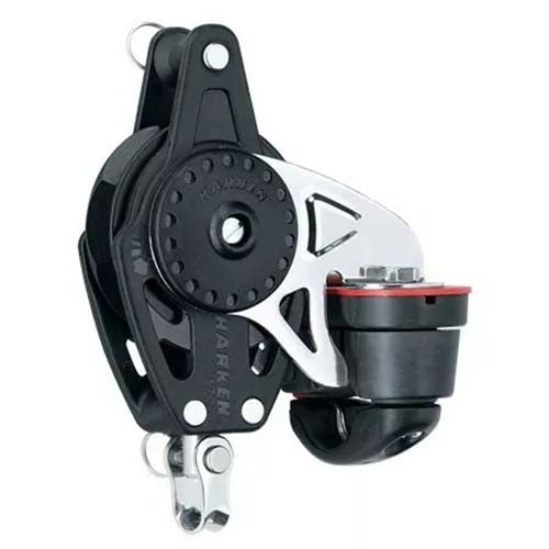 Harken 57mm Carbo Ratchamatic Block Swivel w/Cam & Becket