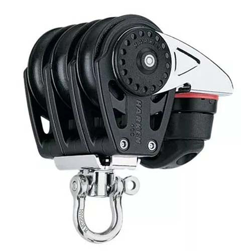 Harken 40mm Triple Carbo Swivel Block w/Cam Cleat