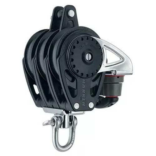 Harken 75mm Triple Carbo Swivel Block w/Cam & Becket
