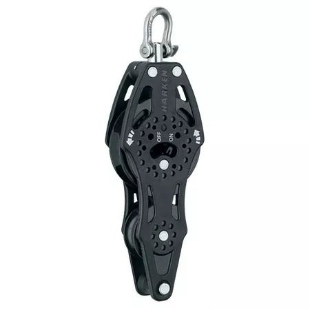 Harken 57mm Carbo Fiddle Block Swivel Ratchet w/Becket