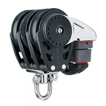 Harken 75mm Triple Carbo Ratchamatic Block Swivel w/Cam Cleat