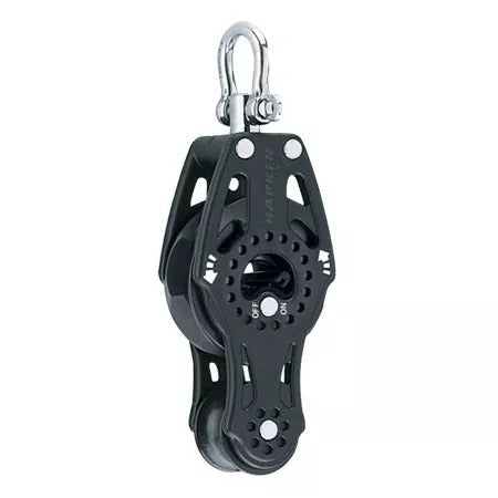 Harken 75mm Carbo Fiddle Ratchet Block Swivel