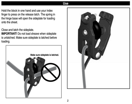 Harken Carbo 40mm Twing Block