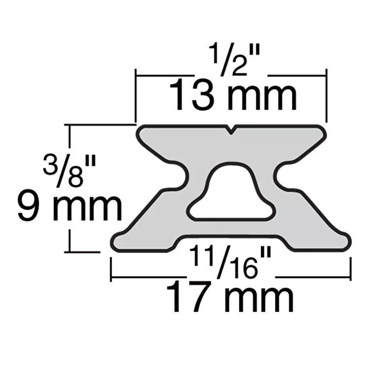 Harken Micro 13mm Low-Beam Track - 1.2m