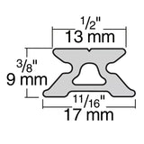 Harken Micro 13mm Low-Beam Track - .6m