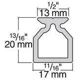 Harken Micro 13mm High-Beam Track - 1m