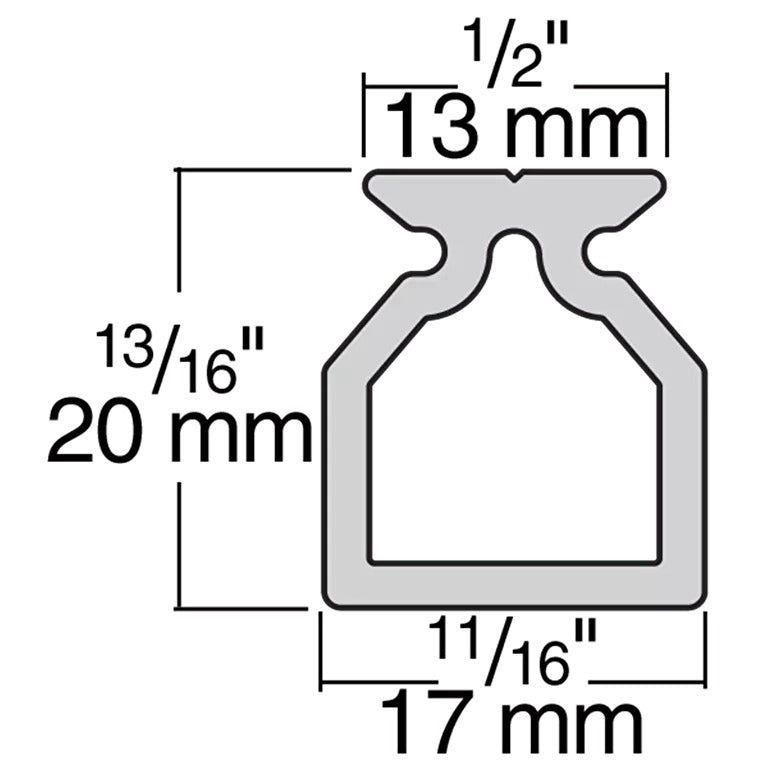 Harken Micro 13mm High-Beam Track - 2m