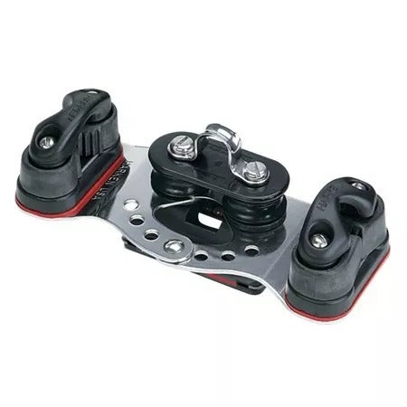 Harken 22mm HL Smallboat CB Car w/Fixed Sheaves & Cams