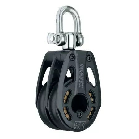 Harken 57mm Aluminum Double Block Swivel