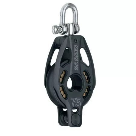 Harken 75mm Aluminum Block Swivel w/Becket