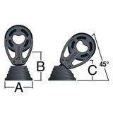 Harken 125mm Aluminum Standup Block