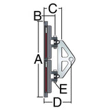 Harken 32mm System C CB Headboard Car Assembly