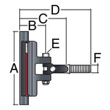 Harken 22mm System A Long CB HL Batten Car w/12mm Stud