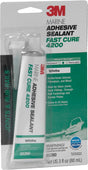 3M  4200 Fast Cure - Marine Adhesive Sealant 3 oz tube