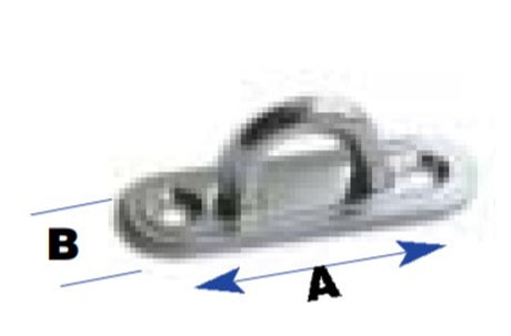 Sea Sure S/S Two Hole Pad Eye 60mm