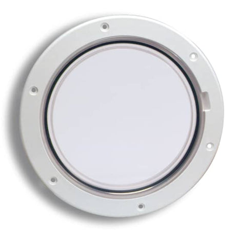 Beckson Pry-Out Deck Plate - 6" White with Clear Plate