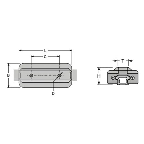 Antal Flat Series Car 4R 31X21 Size 150 + 2X M10 Holes