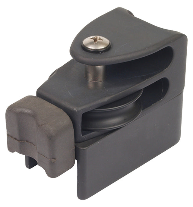 Antal 31x21 Track End Fitting, 45mm Single Sheave, Becket