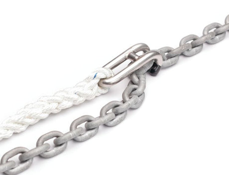 Johnson Marine Captain Hook Chain Snubber Hook for 1/4 & 5/16" Chain with 12' of 1/2" 3 Strand Nylon